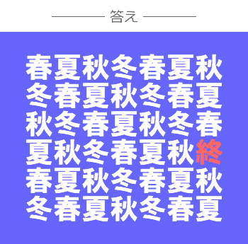 違うところ探しクイズ